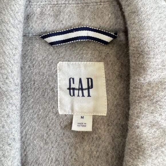 GAP Gray Wool Blend Trucker Jacket - Picture 3 of 6